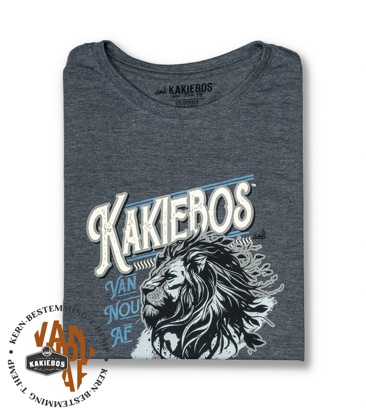 KBMT637 KORT MOU T-HEMP - Navy Melange