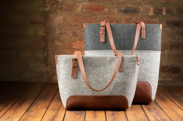 Riri Mini Tote Handsak - Grys/Tabak - Image 7