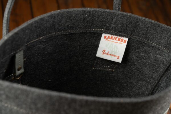Riri Shopper Sak - Charcoal/Groen - Image 5