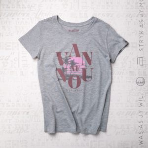 KBLT021 Kort Mou T-hemp - Grey Melange