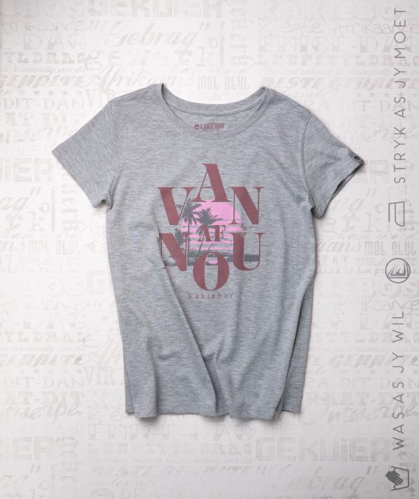 KBLT021 Kort Mou T-hemp - Grey Melange