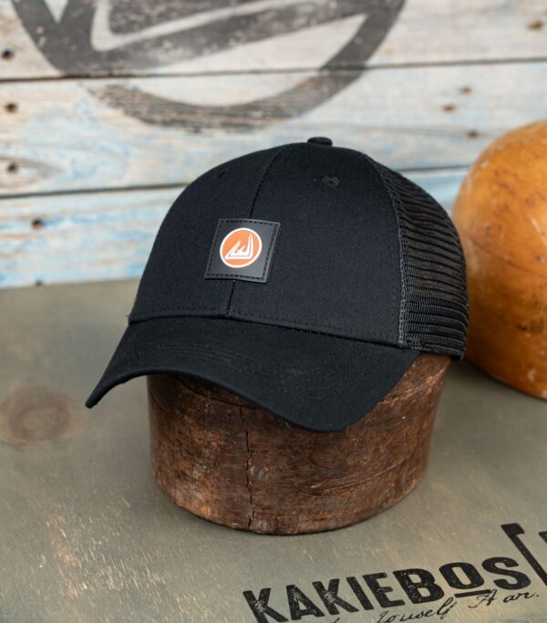 KBMH100 / 6 Panel Baseball Trucker Cap / Swart