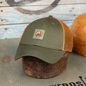 KBMH100 / 6 Panel Baseball Trucker Cap / Olive