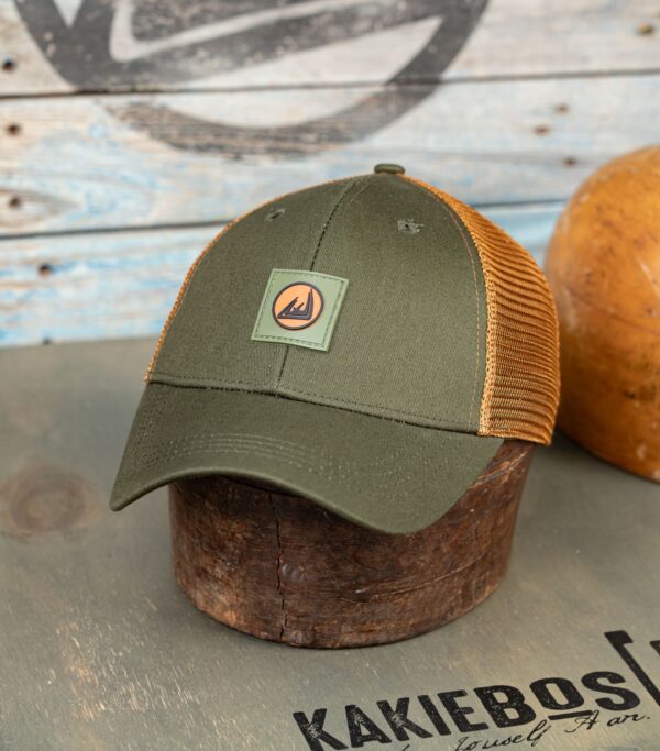KBMH100 / 6 Panel Baseball Trucker Cap / Olive