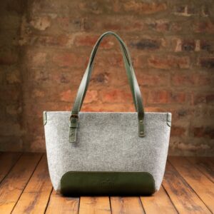 Riri Mini Tote Handsak - Grys /Groen