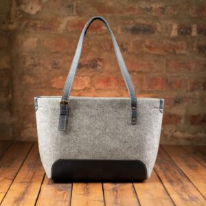 Riri Mini Tote Handsak - Grys/Navy