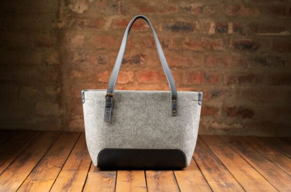 Riri Mini Tote Handsak - Grys/Navy