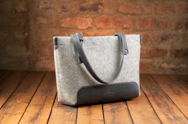 Riri Mini Tote Handsak - Grys/Navy - Image 2