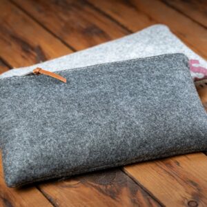 Riri plat potloot sakkie - Charcoal