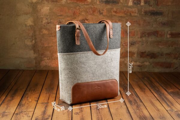 Riri Tote Handsak - Tabak - Image 4