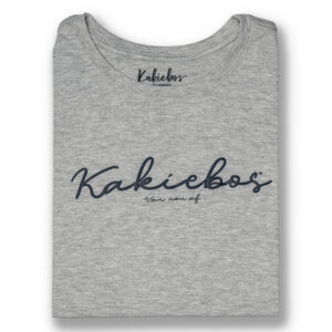 KORT MOU T-HEMP -  Grys Melange