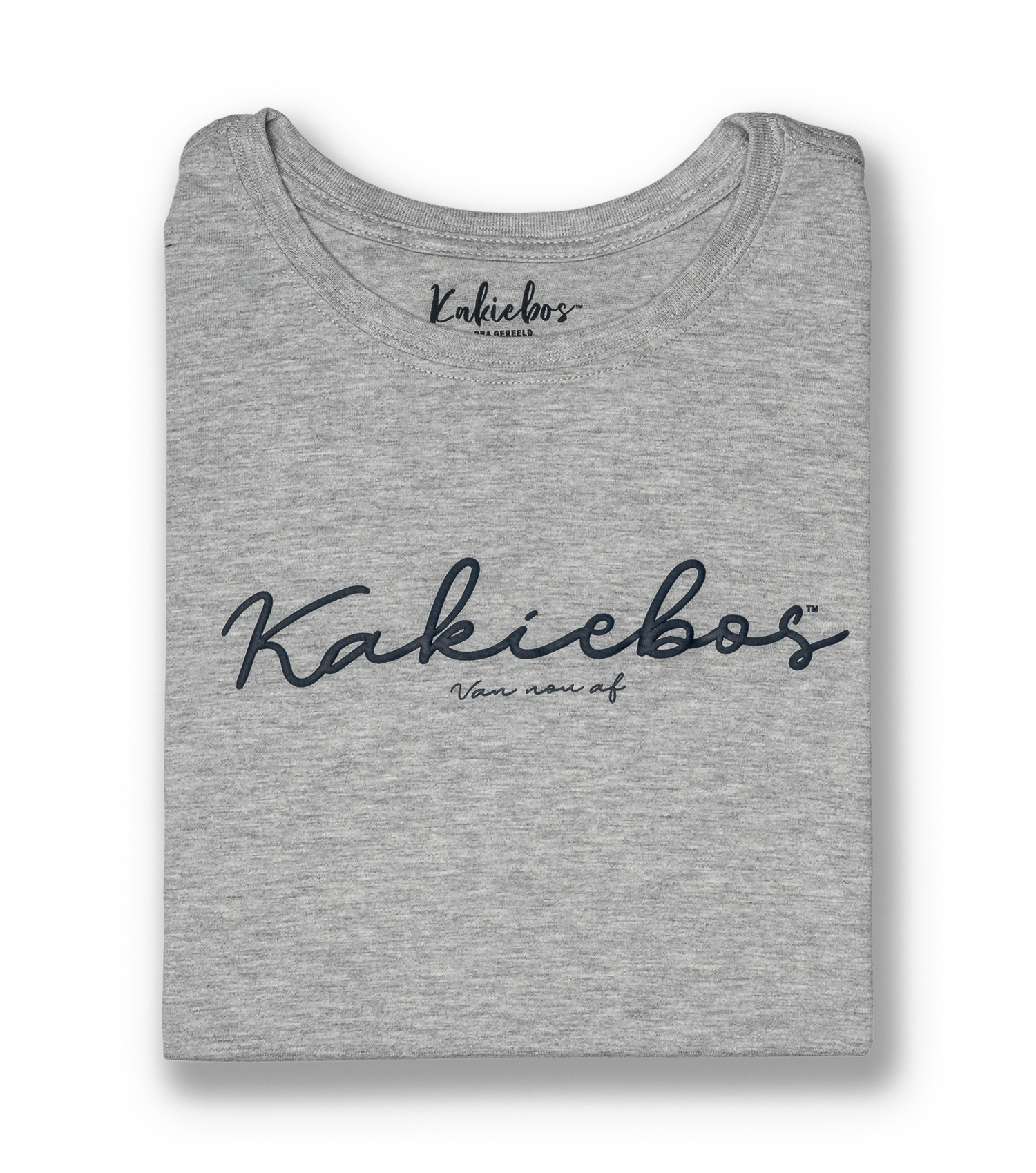 KORT MOU T-HEMP - Grys Melange