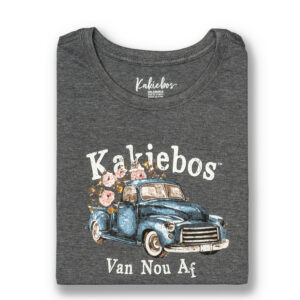 KORT MOU T-HEMP - Charcoal Melange