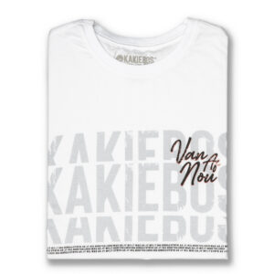 KORT MOU T-HEMP - Wit