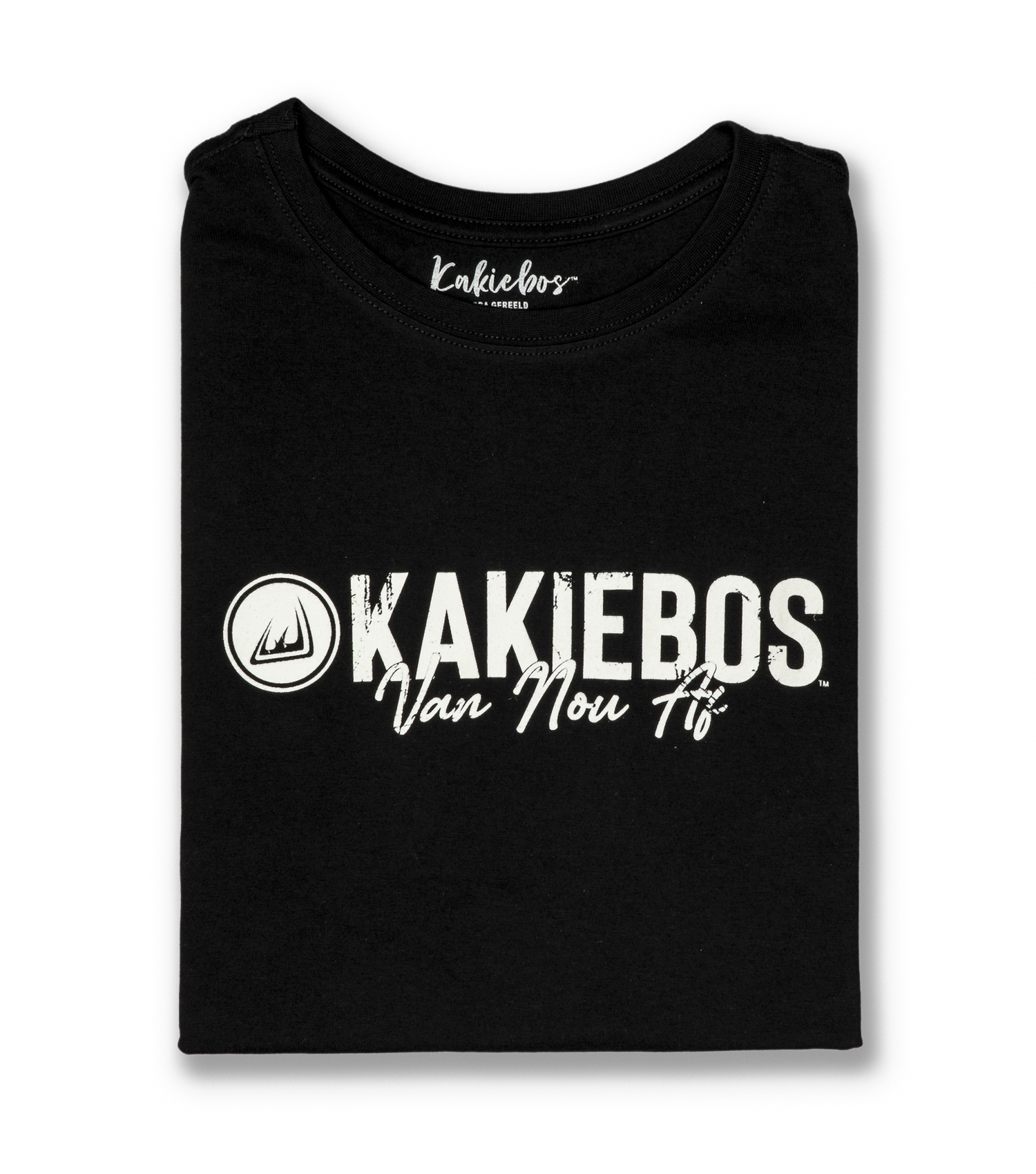 KORT MOU T-HEMP - Swart