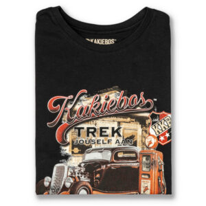 KORT MOU T-HEMP - Swart