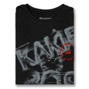 KORT MOU T-HEMP - Swart