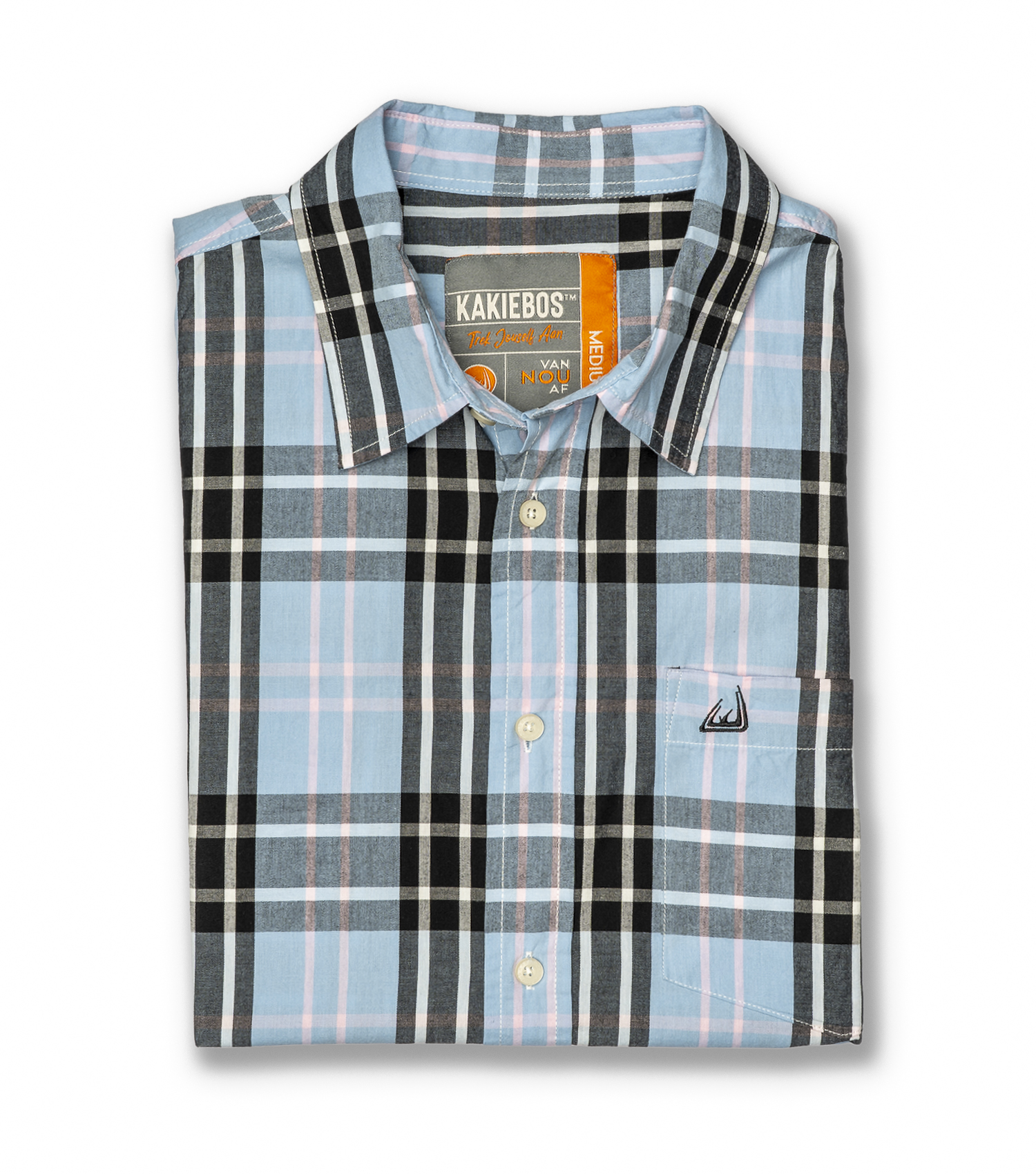 KORT MOU KNOOP HEMP - Lig Blou Multi