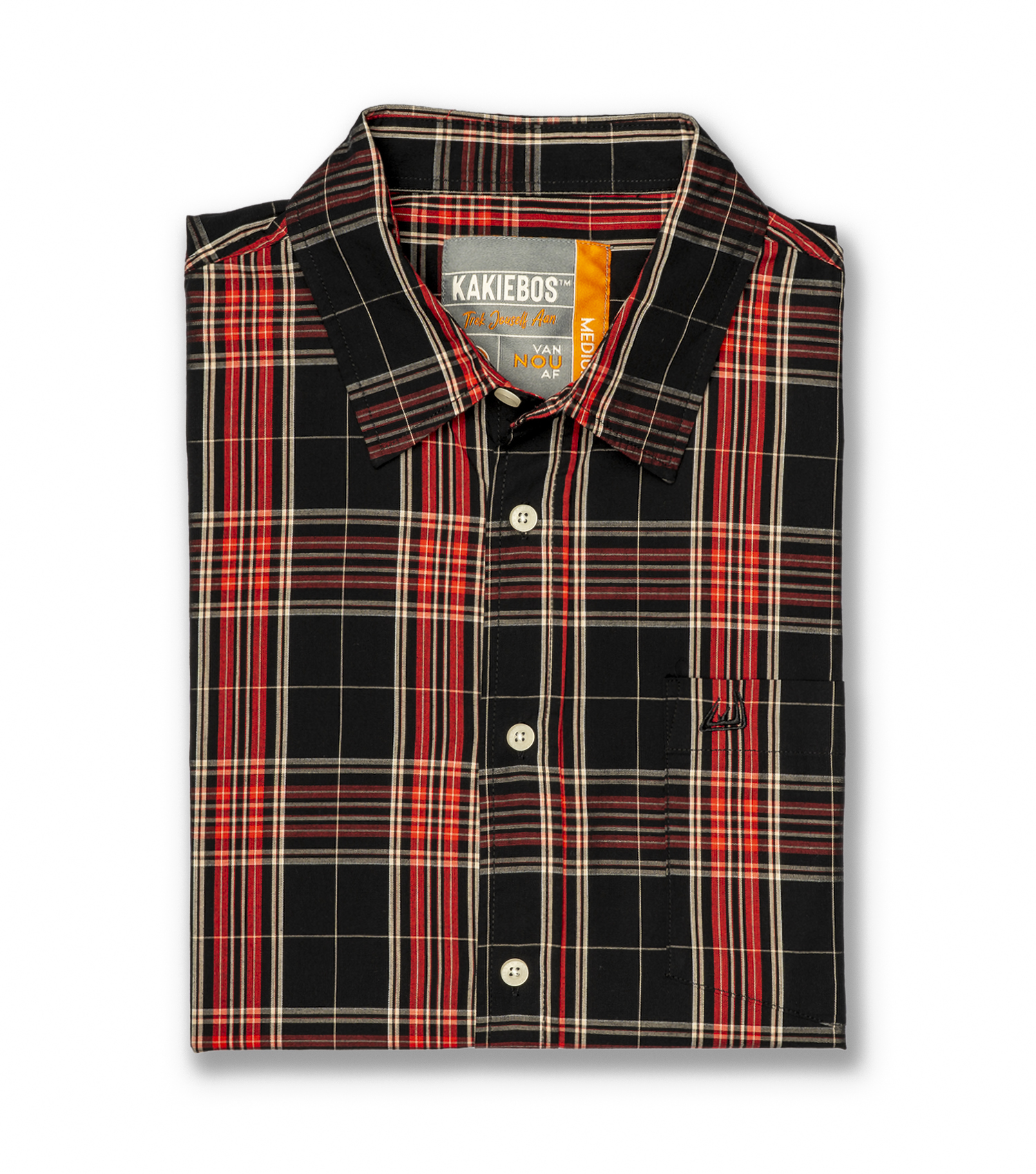 KORT MOU KNOOP HEMP Rooi Multi