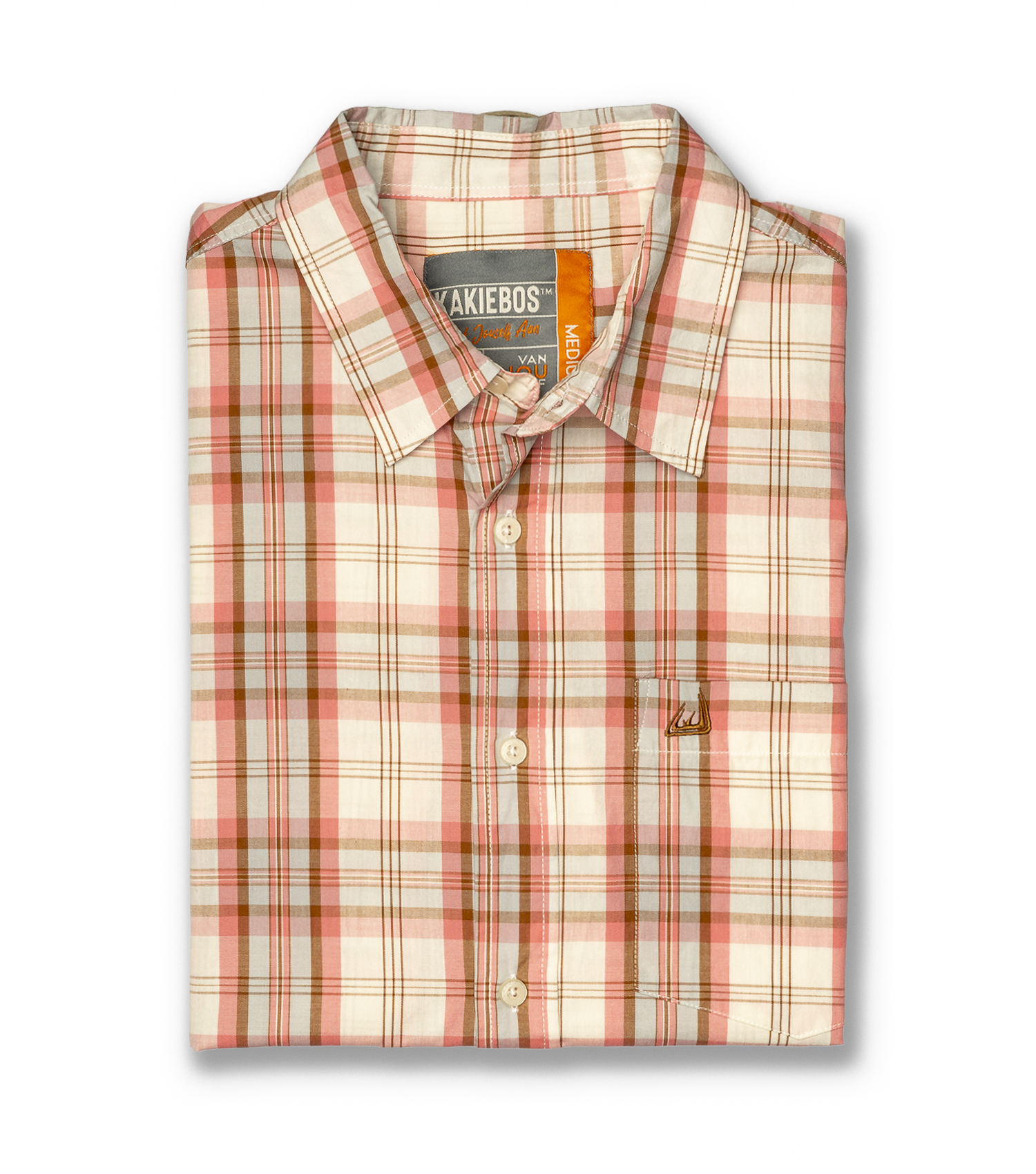 KORT MOU KNOOP HEMP - Rooi Multi