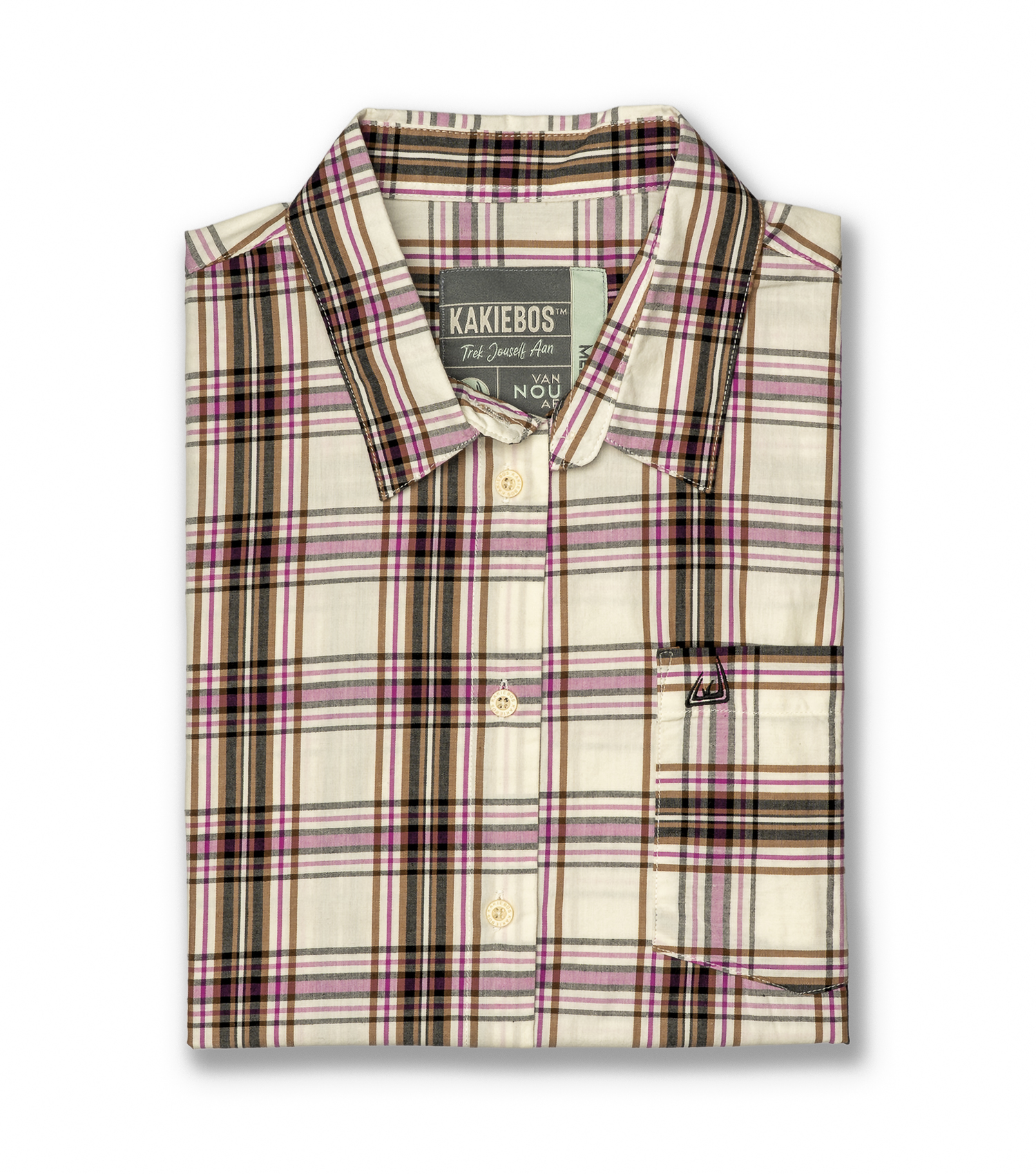 KORT MOU KNOOP HEMP - Pienk Multi