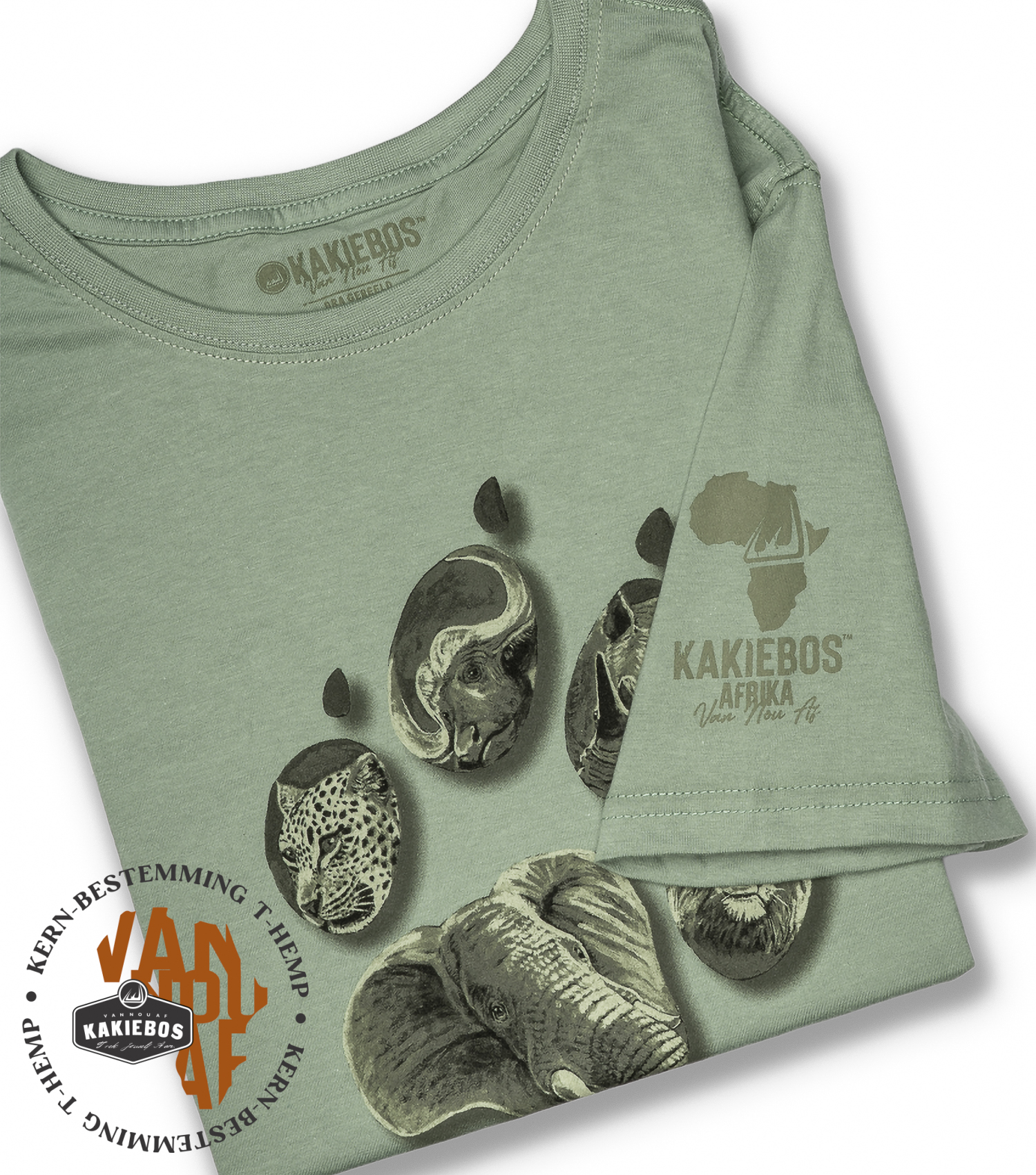 KORT MOU T-HEMP - Fatigue - Image 2