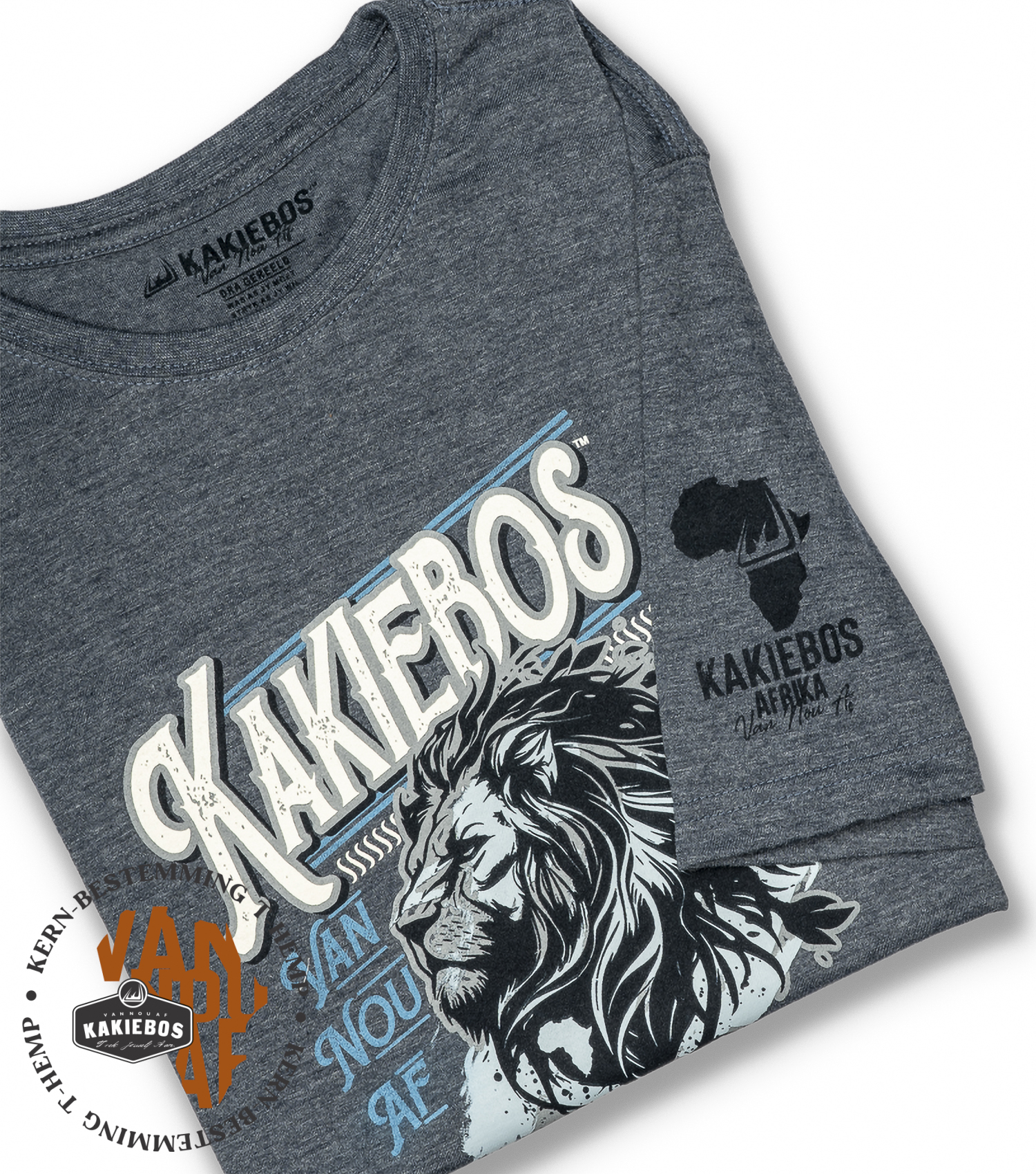 KBMT637 KORT MOU T-HEMP - Navy Melange - Image 3