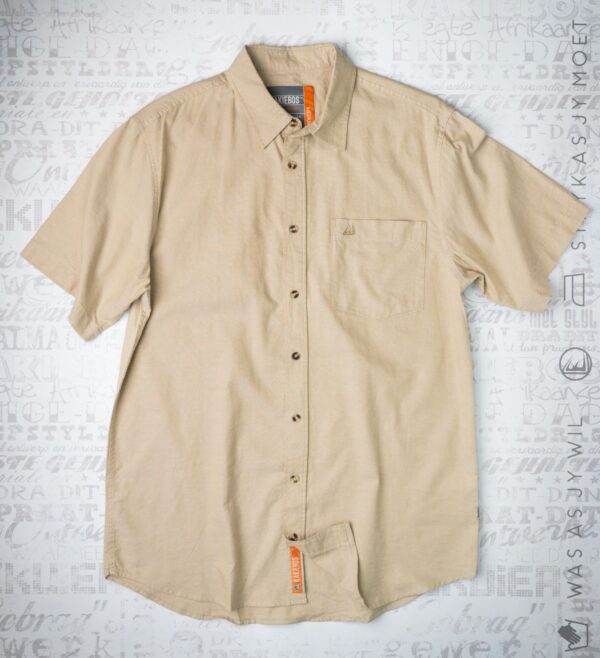 KBMS072 KORT MOU KNOOP HEMP - Cream