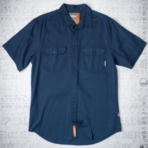 KBMS071 KORT MOU KNOOP HEMP - Navy