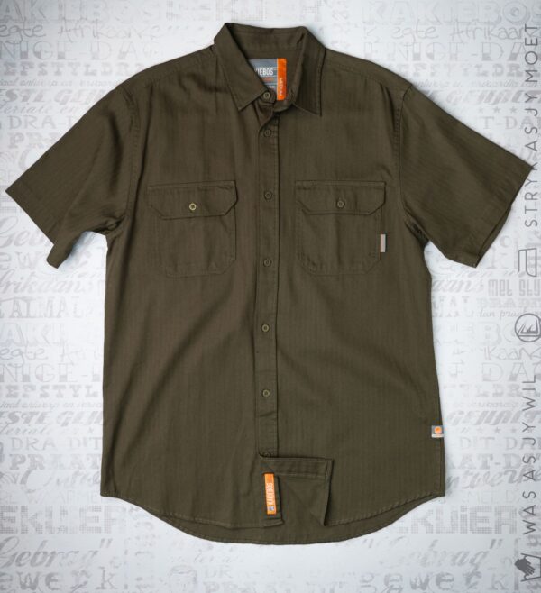 KBMS071 KORT MOU KNOOP HEMP - Fatigue Green