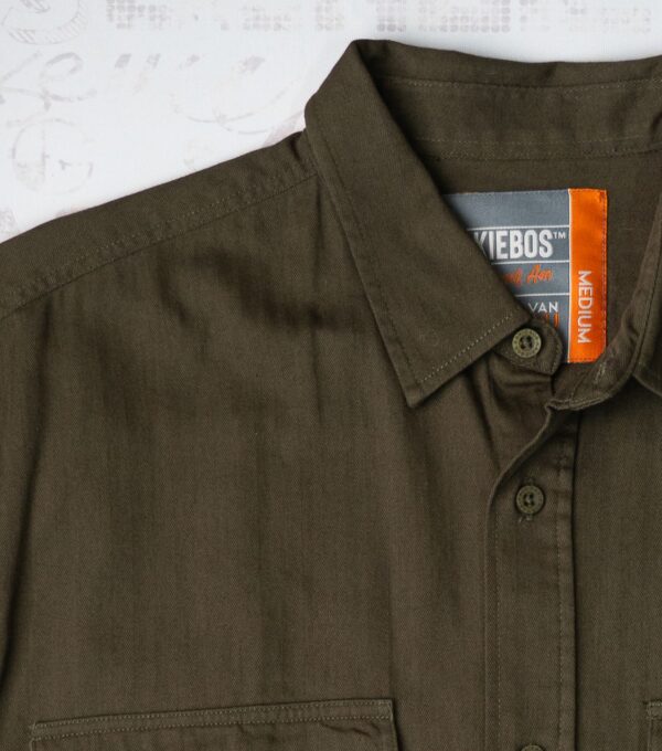 KBMS071 KORT MOU KNOOP HEMP - Fatigue Green - Image 3