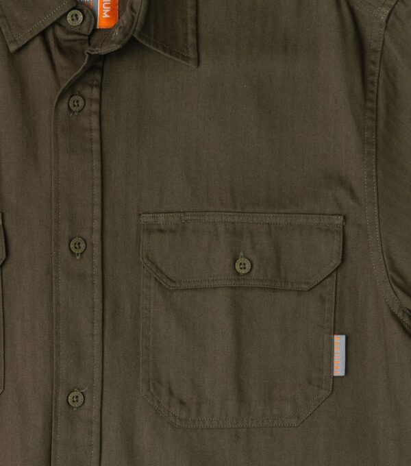 KBMS071 KORT MOU KNOOP HEMP - Fatigue Green - Image 2