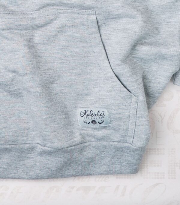 KBLF570 Dames Pullover Hoody - Grey Mel/Navy - Image 2