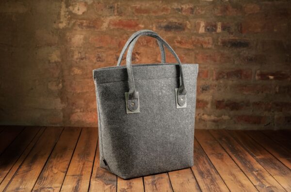 Riri Shopper Sak - Charcoal/Groen - Image 2