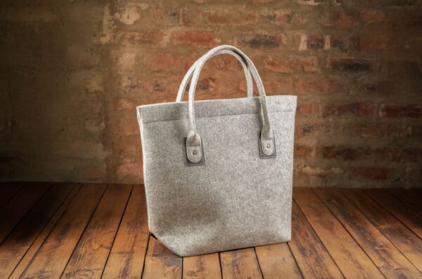 Riri Shopper Sak - Grys/Navy Blou - Image 2