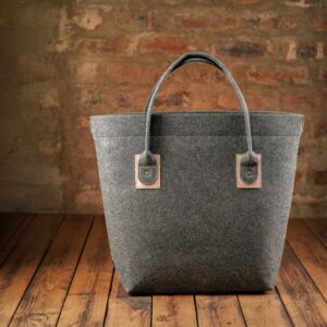 Riri Shopper Sak - Charcoal/Pienk