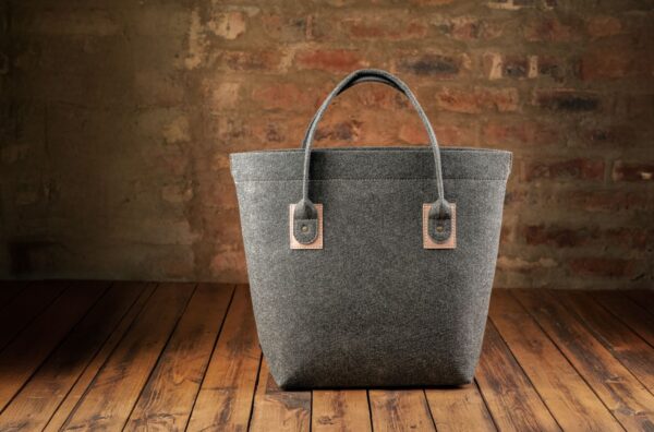 Riri Shopper Sak - Charcoal/Pienk