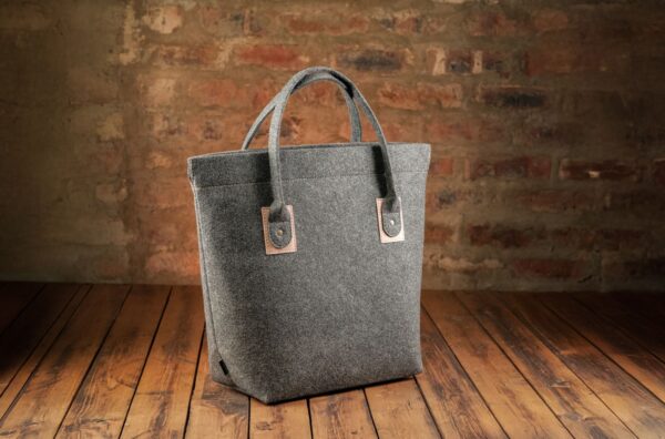Riri Shopper Sak - Charcoal/Pienk - Image 2