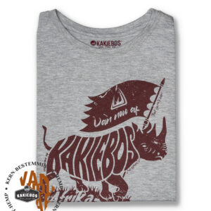 KORT MOU T-HEMP - Grey Melange