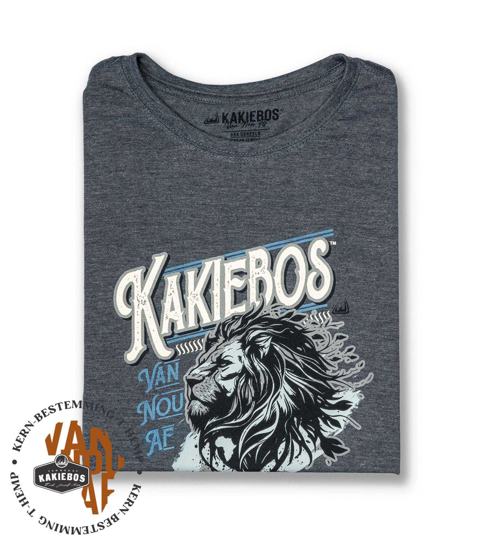 KBMT637 KORT MOU T-HEMP - Navy Melange