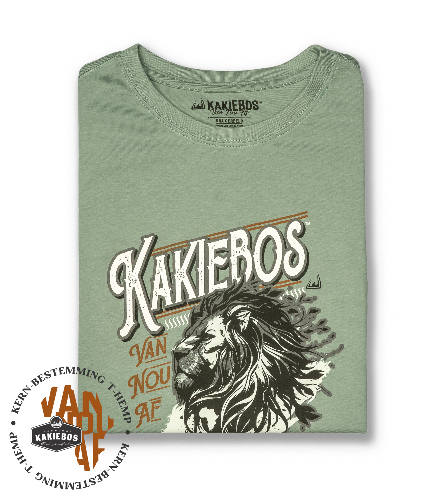 KBMT637 KORT MOU T-HEMP - Fatique - Image 2