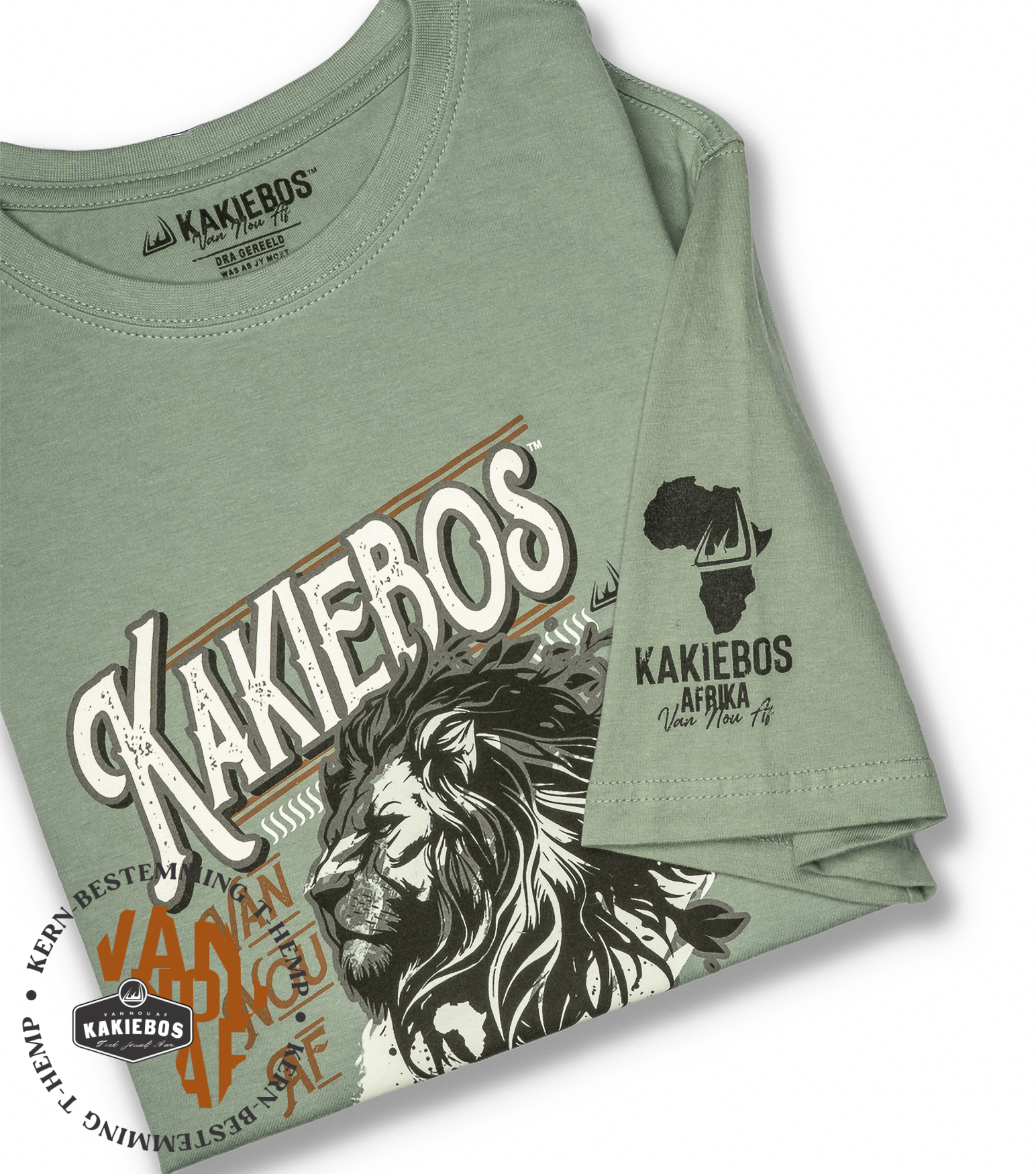 KBMT637 KORT MOU T-HEMP - Fatique - Image 3