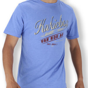 KORT MOU T-HEMP - Blou Yonder Melange