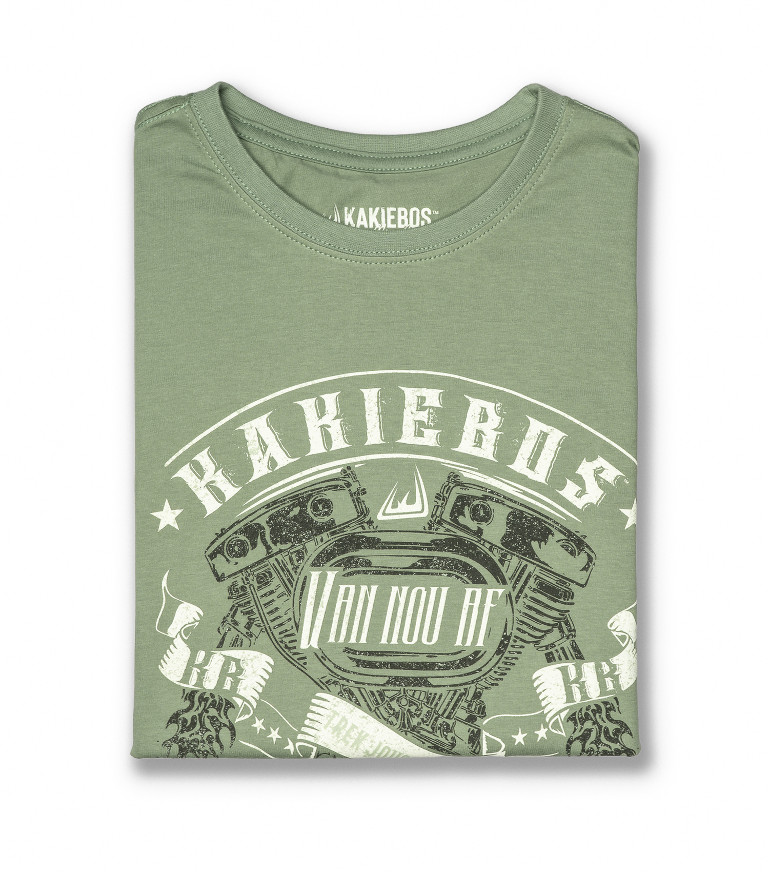 KORT MOU T-HEMP - Fatique