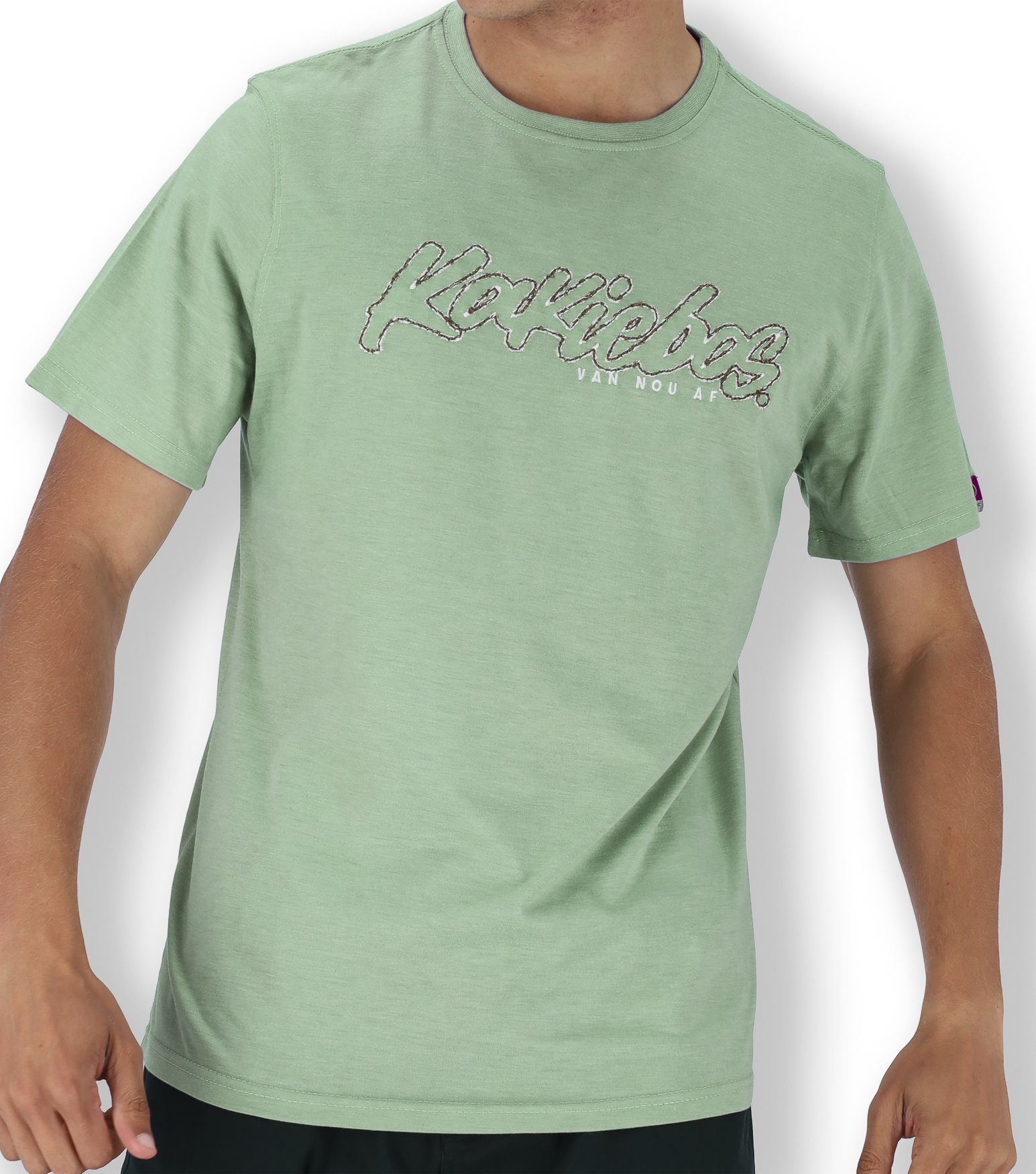 KBMT614 KORT MOU T-HEMP - Granite Melange