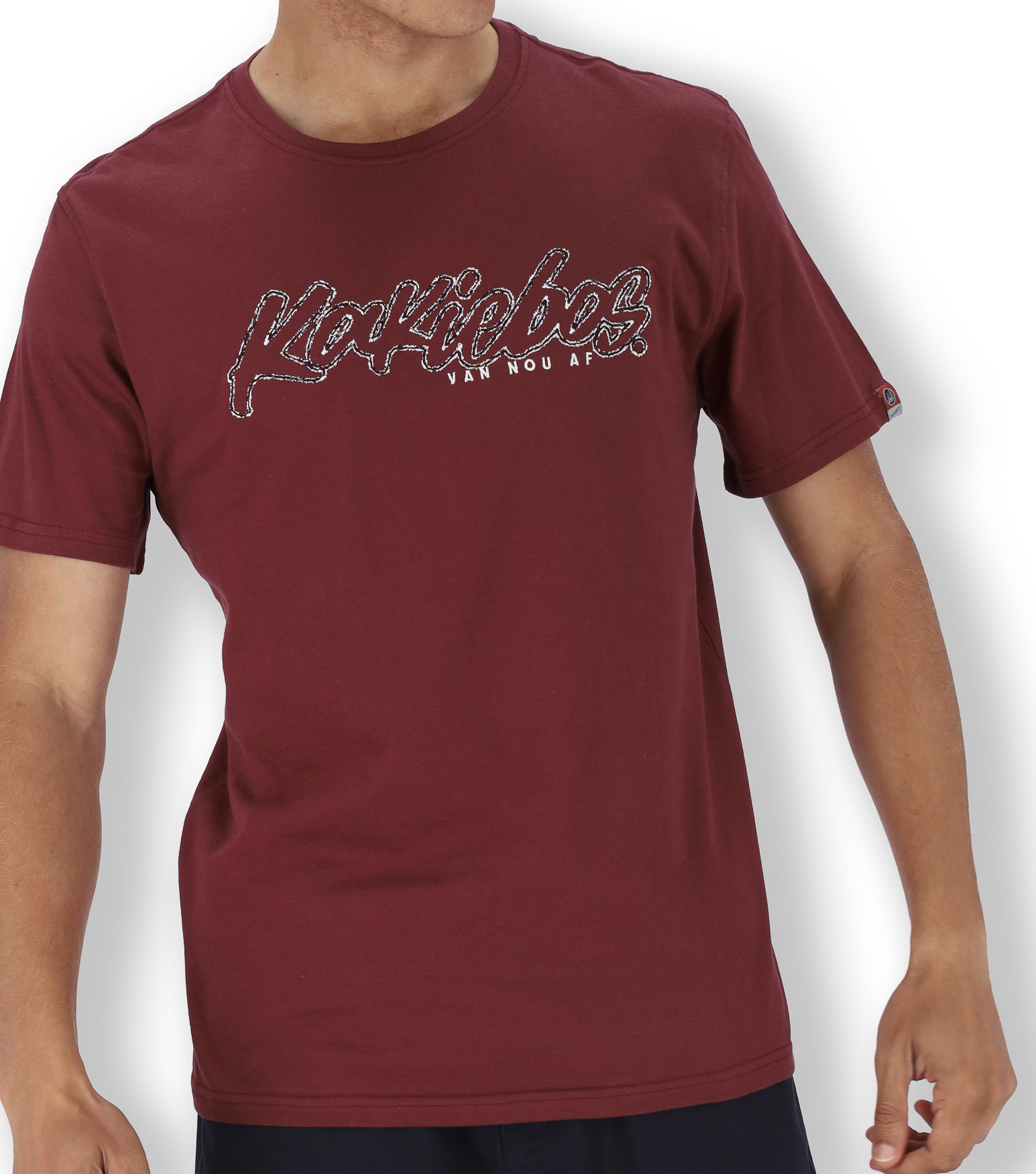 KBMT614 KORT MOU T-HEMP - Oxbloed Rooi - Image 2