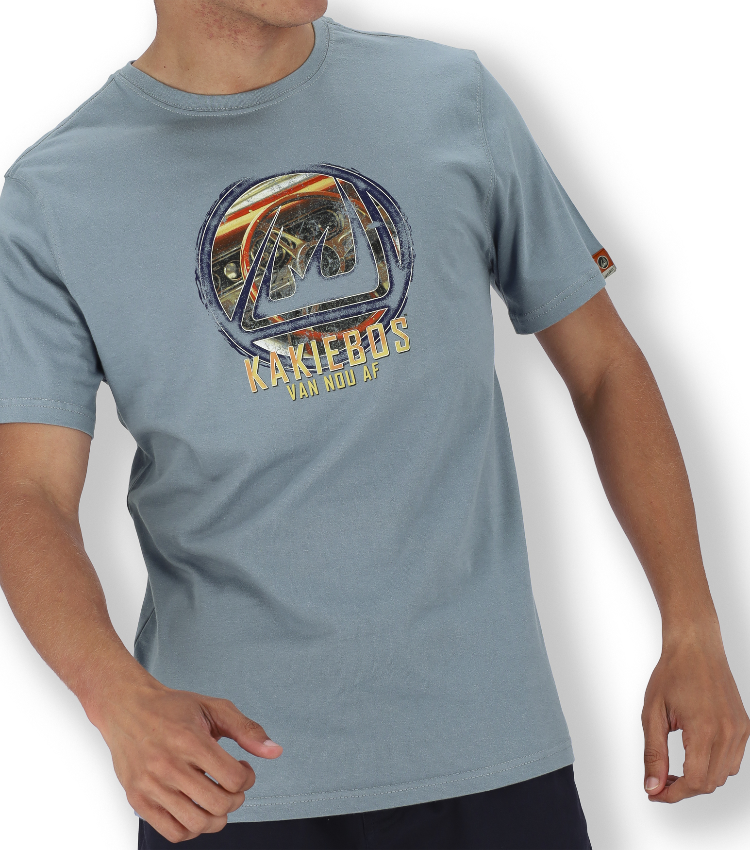 KBMT626 KORT MOU T-HEMP - Steel Blue