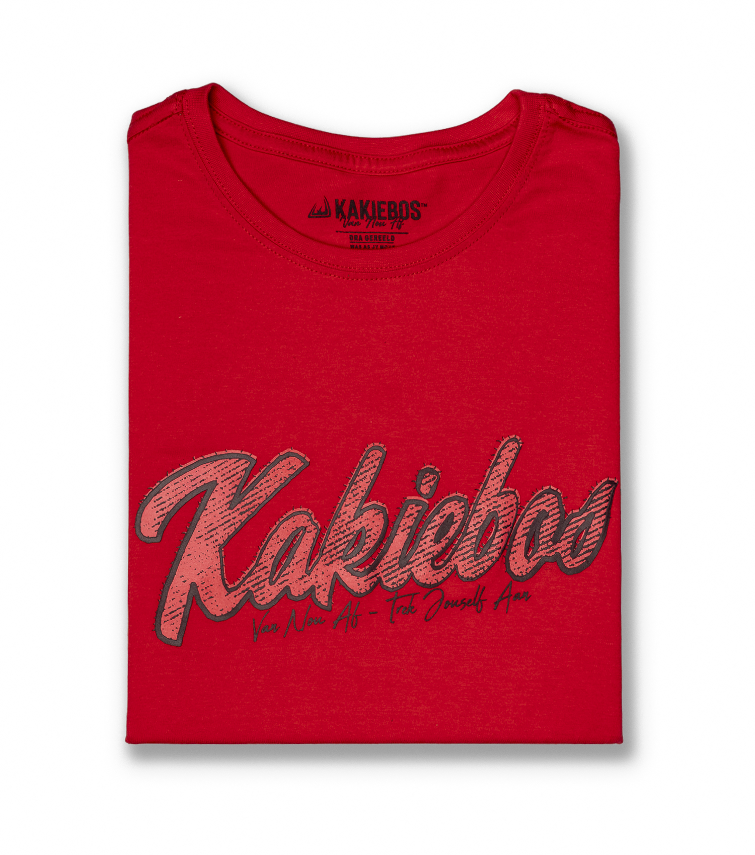 KBMT627 KORT MOU T-HEMP - Rooi - Image 2