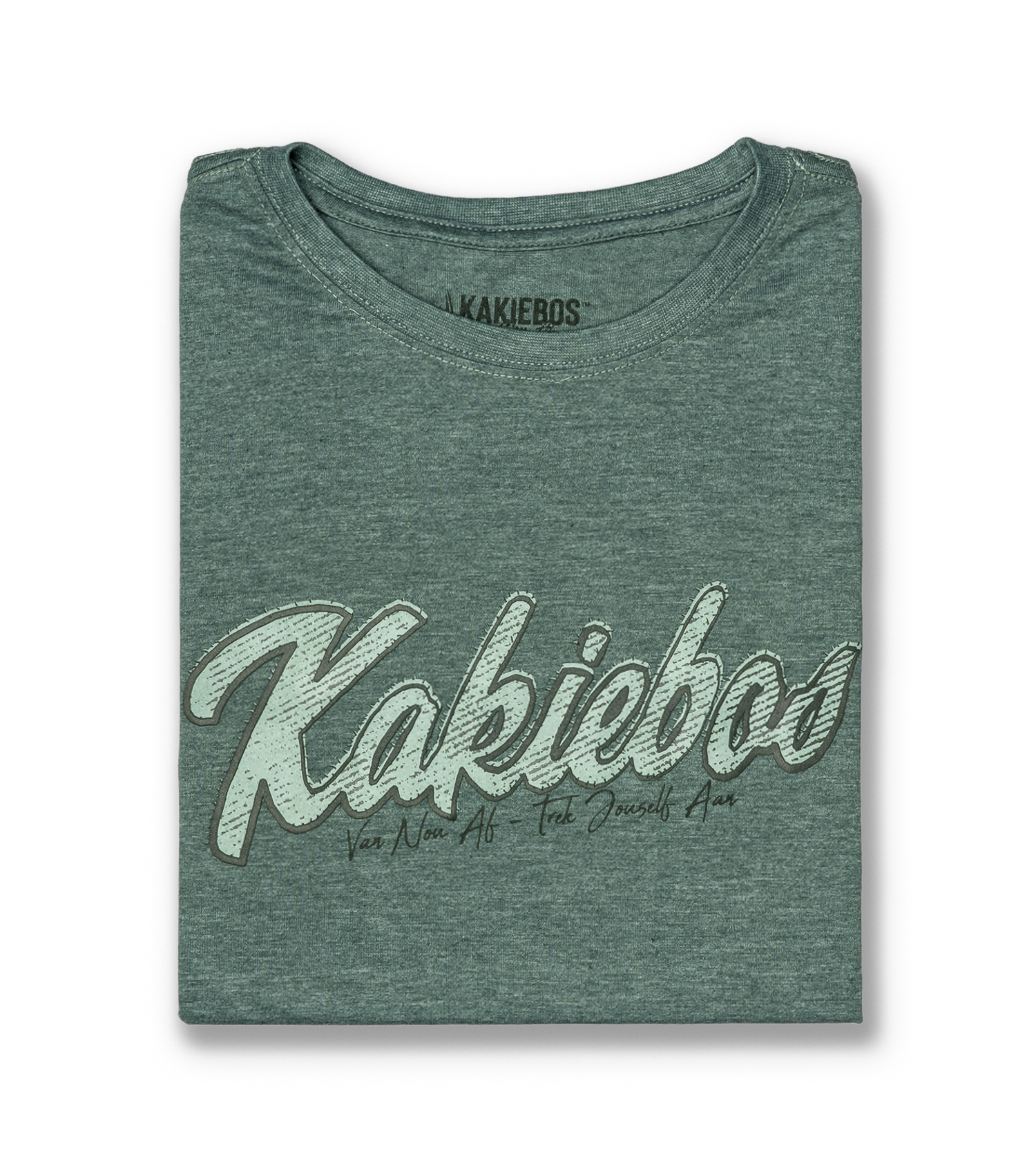 KBMT627 KORT MOU T-HEMP - Green Melange